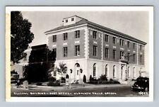 RPPC Klamath Falls OR Federal Building Post Office Oregon c1949 Vintage Postcard picture