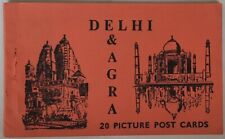 India DELHI & AGRA vintage booklet of 20 postcards picture