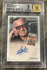 2004 Stan Lee On-Card Auto-Conan the Barbarian, BGS 9-MINT Rittenhouse Card #A1 picture