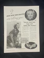Magazine Ad* - 1936 - Listerine Toothpaste - Janice Jarratt, Carroll Brady picture