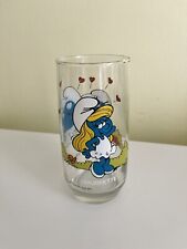 Vintage Peyo Smurf Glass 1982 Smurfette Smurfs picture