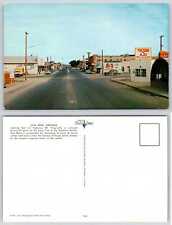 Gila Bend Arizona LOOKING EAST ON HIGHWAY 80 OLD CARS SIGNAGE Postcard O508 picture