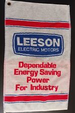 Hanging Golf Towel Leeson Electric Motors Vintage 100% Cotton Made in Belgium picture