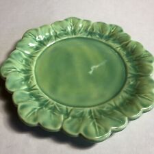 Vintage Ceramic Holland Mold Green Retro Lettuce Cabbage Plate picture
