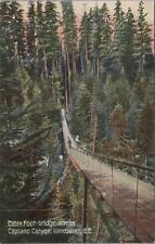 Postcard Cable Foot Bridge Across Capilano Canyon Vancouver BC Canada  picture