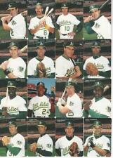 1993 Mother's Cookies Baseball Athletics Set, Henderson, McGwire, ZQL picture