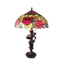 Tiffanystyle Floral 2 light Bronze Lady Lamp picture