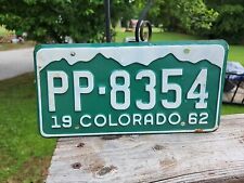  Vintage 1962 Colorado License Plate  #PP - 8354 picture