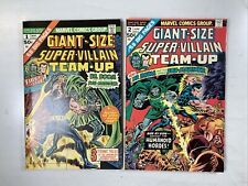 Giant-Size Super-Villian Team-Up #1 & #2, 1975, Bronze, VN/VF (7.0), Marvel #RN picture