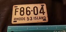 Vintage 1950’s Rhode Island BICYCLE LICENSE PLATE picture