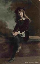 Phyllis Dare as a Young Girl British English Actress & Singer Vintage Postcard picture