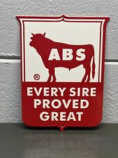 ABS Thick Metal Sign Sire Farm Agriculture Seed Feed Cow Steer Gas Oil Bull picture