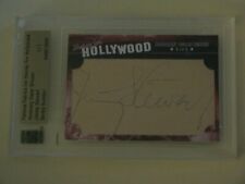 2011 FAMOUS FABRICS JIMMY STEWART AUTOGRAPH 1/1 HOLLYWOOD MOVIE ACTOR AUTO  picture