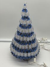 Vintage Handmade Beaded Christmas Tree 12.5