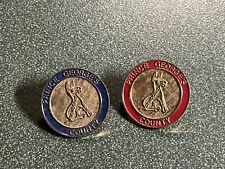 Vtg Democrat Donkey Pin Prince George’s County Maryland Set Of 2 Red Blue picture