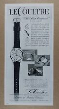 1957 LeCoultre Wrist Alarm Automatic Watch vintage print Ad picture