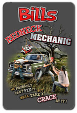 GARAGE SIGN FUNNY REDNECK MECHANIC PERSONALIZED MENS GIFT picture