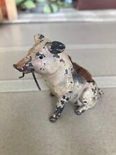 Antique Pig Boar Metal Pin Cushion, 1930's picture