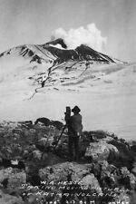 PHOTOGRAPHER AT MOUNT KATMAI VOLCANO ALASKA 1913 8x12 GLOSSY PHOTO PRINT picture