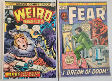 Bronze Horror Lot - 2 Marvel Comics Fear #7 Weird Wonder Tales #7 LOW GRADE picture