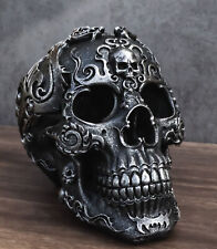 Gothic Black El Diablo Inferno Fire Tattoo Devil Hell Dragon Skull Figurine picture
