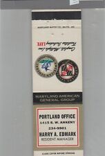 Matchbook Cover Maryland American General Group Portland Office picture