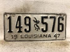 Vintage 1947 Louisiana License Plate picture