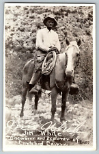 RPPC Vintage Postcard - Carlsbad Caverns New Mexico Jim White Explorer picture