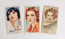 1938 PLAYERS SER 3 MOVIE STAR Cards, Norma Shearer  Luise Rainier& Shirley Ross picture