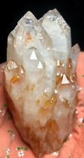 443g   Rare natural white quartz and red crystal clusters A19 picture