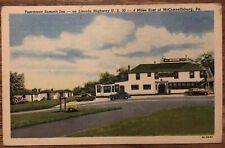 Postcard Linen Tuscarora Summit Inn Lincoln Highway McConnellsburg, PA A5 picture