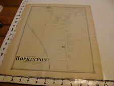 vintage early map--1876---Souh part of HOPKINTON, Woodville & Hayden row  picture