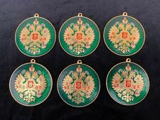 RUSSIAN IMPERIAL EAGLE. RUSSIA COAT OF ARMS CREST BADGE. Lot Of 6 picture
