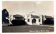 Vista Jefferson High School RPPC 1940 Unused CA  picture