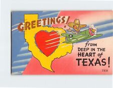 Postcard Greetings from Deep in the Heart of Texas USA picture