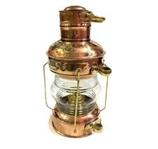 Brass Copper Anchorlight Clark Bros London Bristol Oil Lamp Anchor Light Lantern picture