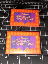 Disney The Hunchback of Notre Dame Promo Pin Button Collectible Set Of 2 Pinback picture