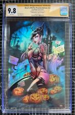 Devil's Misfits Prev Lilith Virgin Foil #5/25 CGS SS 9.8 Signed By Jamie Tyndall picture