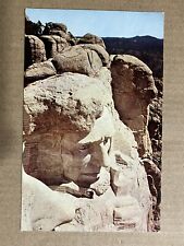 Postcard President Abraham Lincoln Head Mount Rushmore Black Hills SD Vintage PC picture