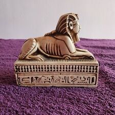 Rare Ancient Egyptian Antique- Sphinx Stone Statue With Hieroglyphics picture