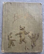 Antique Postcard Album Embossed Three Dancing Teddy Bear Cover picture