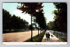 Chicago IL-Illinois, Drexel Boulevard, Antique, Vintage c1909 Souvenir Postcard picture