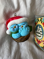 1982 AVON'S NESTLED TOGETHER Little Snugglers KEEPSAKE ORNAMENT  in Box picture