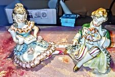 Beautiful Pair Of Colonial Figurine's By Sam Slimeclima Made In Japan picture
