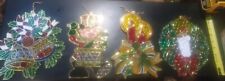 Lot Of 8 Christmas Window Ornaments picture