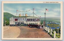 Postcard PA Bedford Lincoln Highway SS Grand View Point Ship Hotel c1940s W6 picture