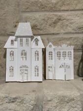 Stampin Up Shimmer Village Christmas Winter Paper Houses Lot C picture