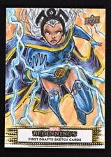 2022 UD Marvel Beginnings First Draft Sketch Cards Storm by Erwin Ropa 1/1 picture