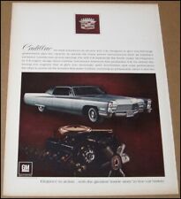 1968 Cadillac Car Print Ad 1967 Automobile Advertisement 472 V-8  Engine Vintage picture