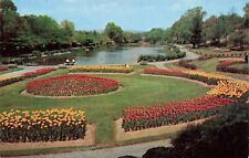 Postcard Italian Gardens Tulips Harrisburg Pennsylvania Vintage picture